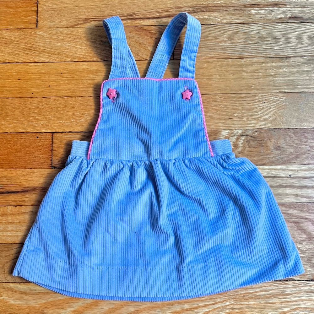 Vintage healthtex periwinkle pinafore dress